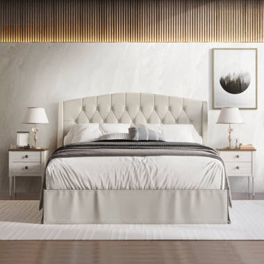 Nightstands that go with upholstered deals bed